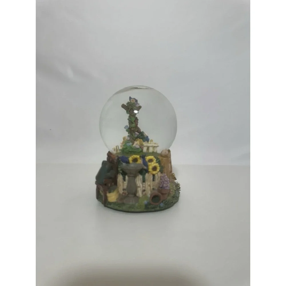 Musical Water Globe Featuring Two Puppies